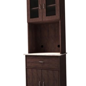 Hodedah Free Standing Kitchen Cabinet, Choco-Grey