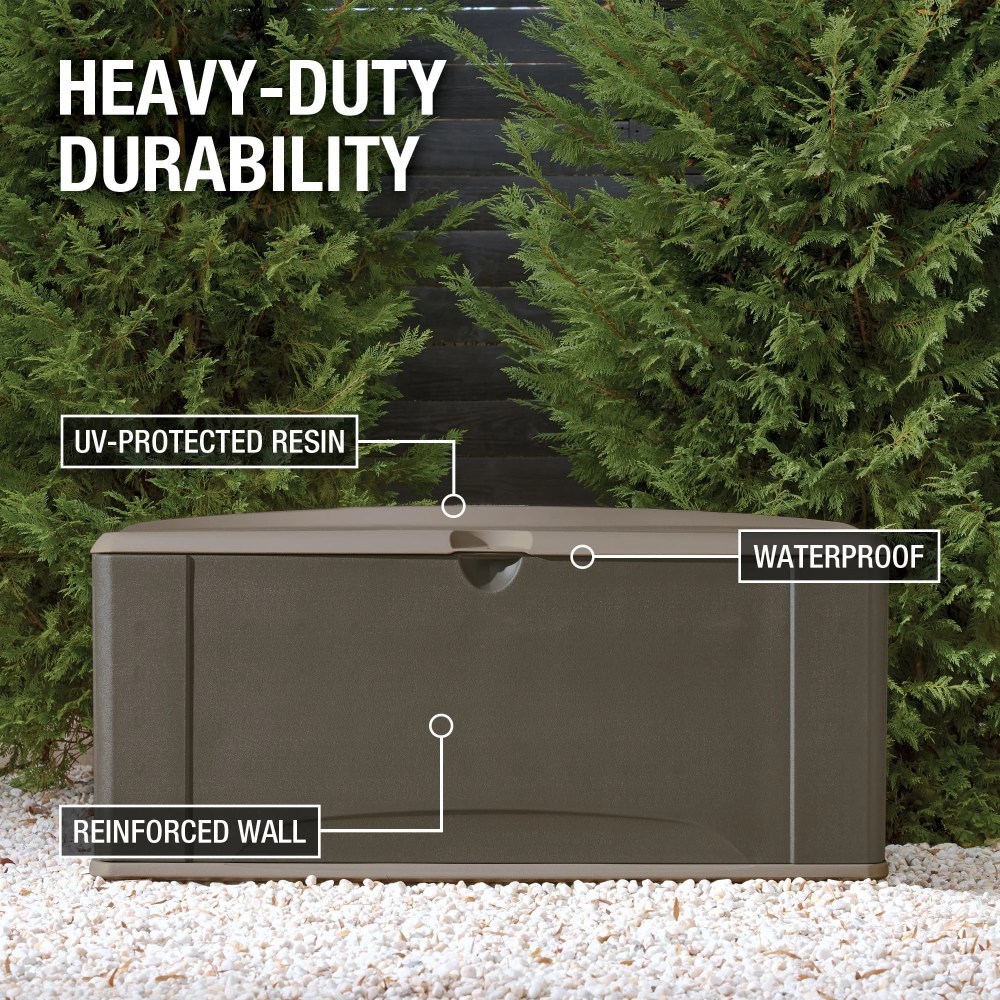 Rubbermaid Deck Box with Seat - X-Large - Image 4