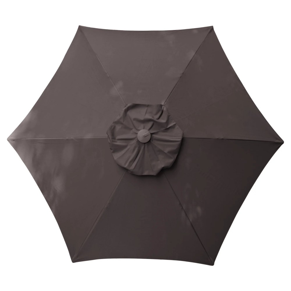 DestinationGear 8.5 ft. Aluminum Market Umbrella with Wind Resistant Doppler, Charcoal