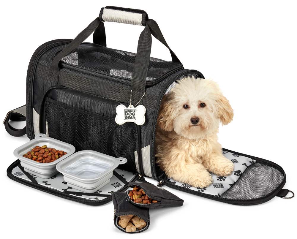 Mobile Dog Gear Pet Carrier Plus, 17"H, Black