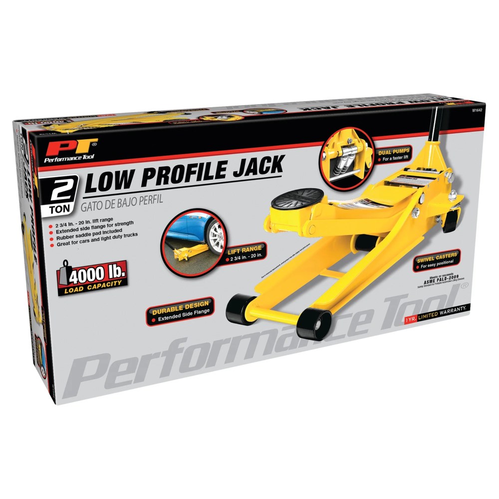 Performance Tool W1642 Professional Low-Profile Swiveling Floor Jack, 2-Ton Capacity, Lift Range 2-3/4-Inch to 20-Inch - Image 10