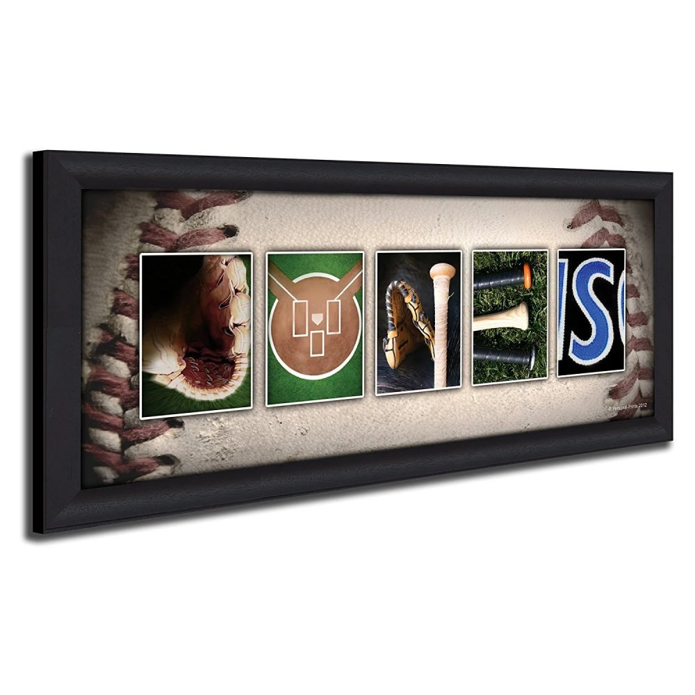 Personalized Baseball Name Wall Art, Live Previews, Choose Each Photos, Multiple Options - Image 2