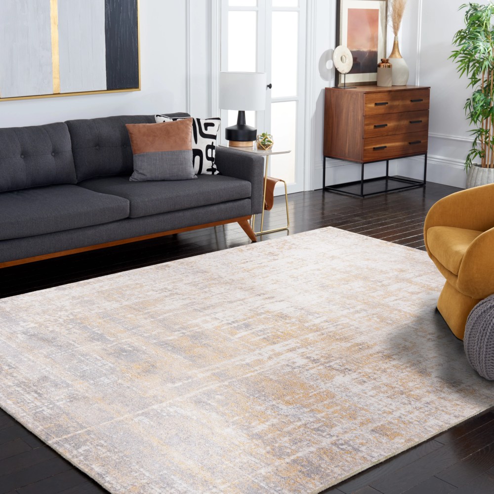 Safavieh Adirondack Boniface Distressed Area Rug, Creme/Gold, 5'1" x 7'6" - Image 17