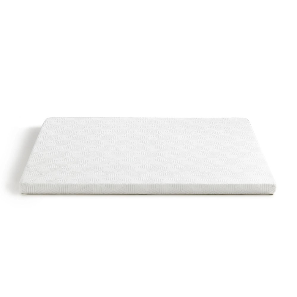Lucid 2" Gel Memory Foam Mattress Topper, Queen - Infused with Cooling Gel and Aloe, Washable Cover - Image 5
