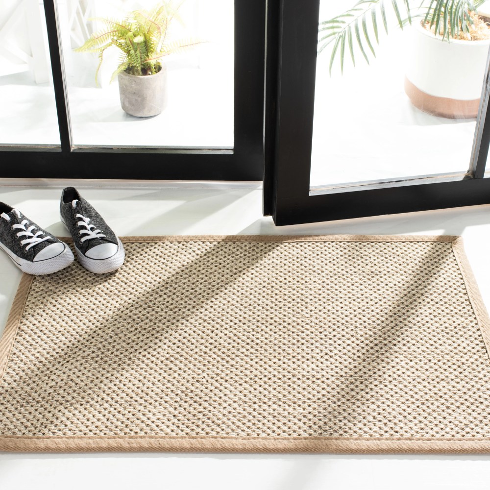 Safavieh Natural Fiber Kentigern Solid Area Rug, Marble/Linen, 8" x 10" - Image 14