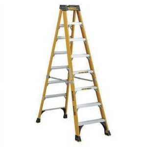 DeWalt 8-Foot Fiberglass Step Ladder,  500-Pound Load Capacity,  Type IAA,  DXL3810-08