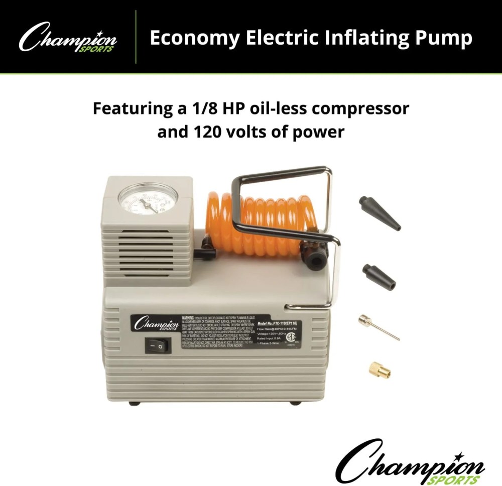 Champion Sports Economy Electric Inflating Air Pump - Image 5