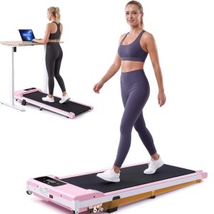 Walking Pad Treadmill for Home, 3.0HP Under Desk Treadmill with 6 Incline, Mini Portable Walking Running Machine Slim Compact Motorized Electric Treadmill with 300 lbs Capacity