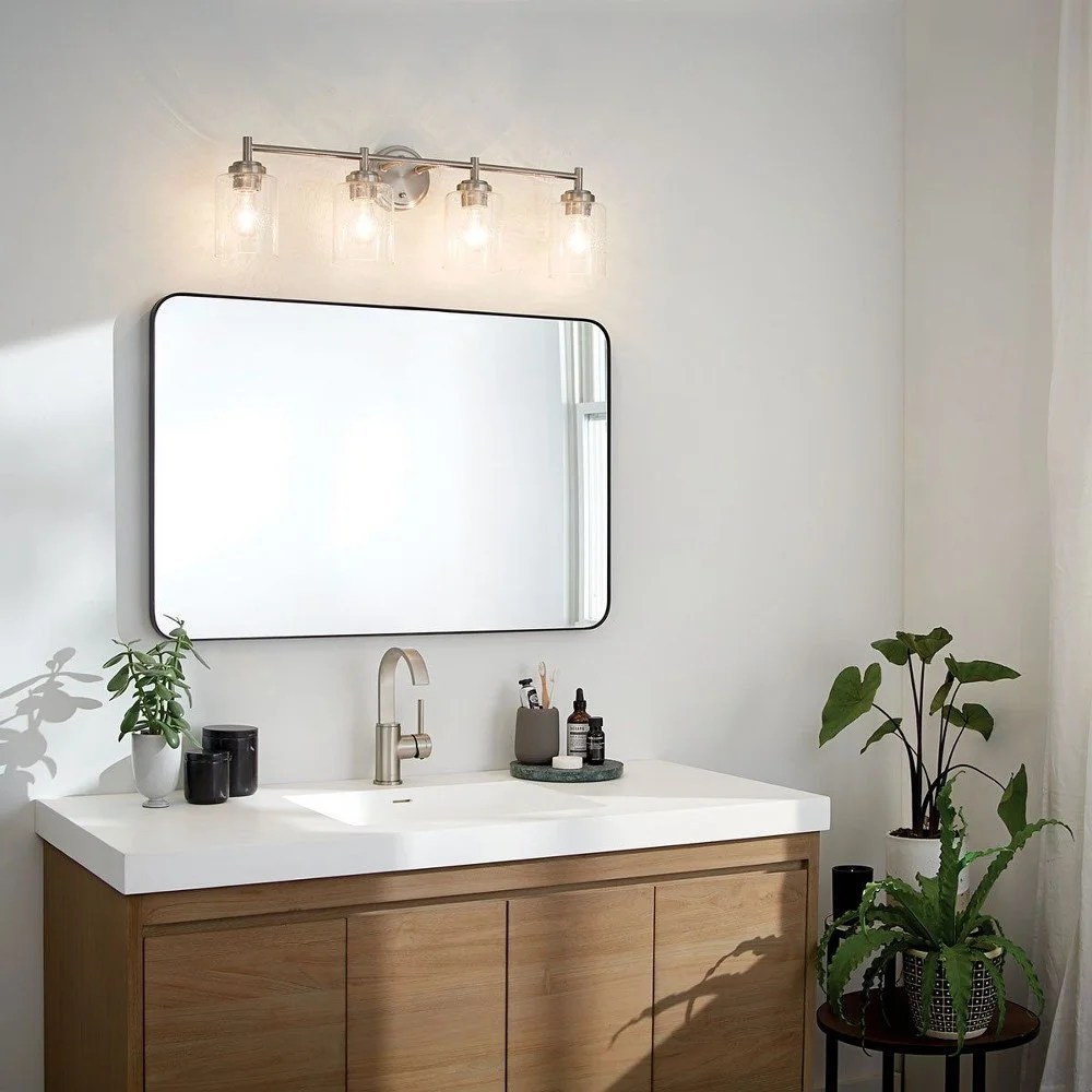 45887OZ Kichler Lighting Winslow - 4 Light Bath Vanity Approved for Damp Locations - with Contemporary inspirations - 30 inches wide-Olde Bronze - Image 4