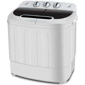 ZENY Mini Twin Tub Portable Compact Washing Machine Washer Spin Dry Cycle- 13lbs Capacity