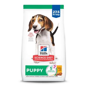Hill's Science Diet Chicken & Brown Rice Dry Dog Food for Puppies, 27.5lb Bag