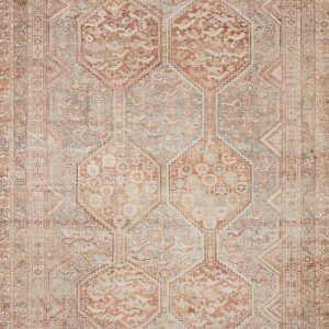 Chris Loves Julia x Loloi Jules Tangerine/Mist 5"-0" x 7"-6" Area Rug