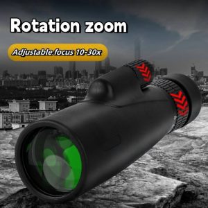 10-3050 Monoculars Telescope Zoom Bak4 Prism HD Optics Powerful Binoculars Night Vision Waterproof For Camping Hunting