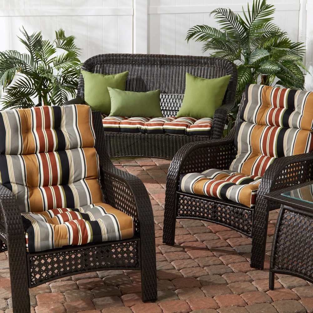 Sunbeam 44 x 22 in. Outdoor High Back Chair Cushion (2-Pack) by Greendale Home Fashions - Image 82