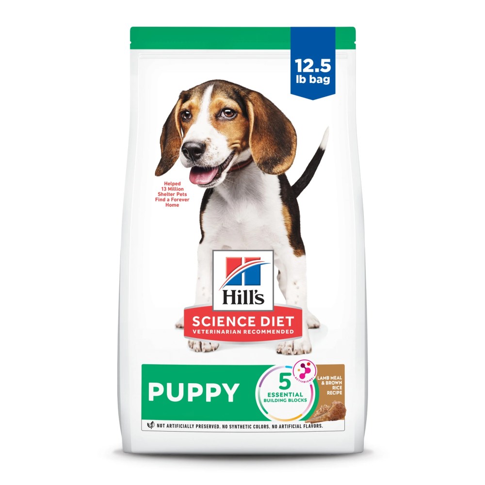 Hill's Science Diet Lamb & Brown Rice Dry Dog Food for Puppies, 12.5lb Bag