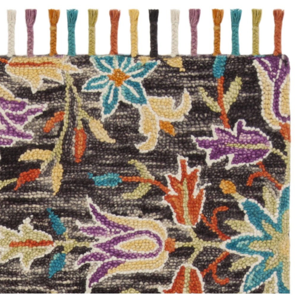 Safavieh Handmade Aspen Lutie Boho Tribal Wool Rug Black/Purple 8" x 10" 8" x 10" Indoor,Handmade Rectangle - Image 6