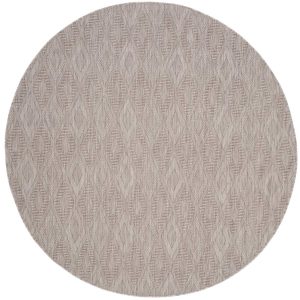 Safavieh Courtyard Teodor Geometric Indoor/Outdoor Area Rug, Beige, 6'7" x 6'7" Round