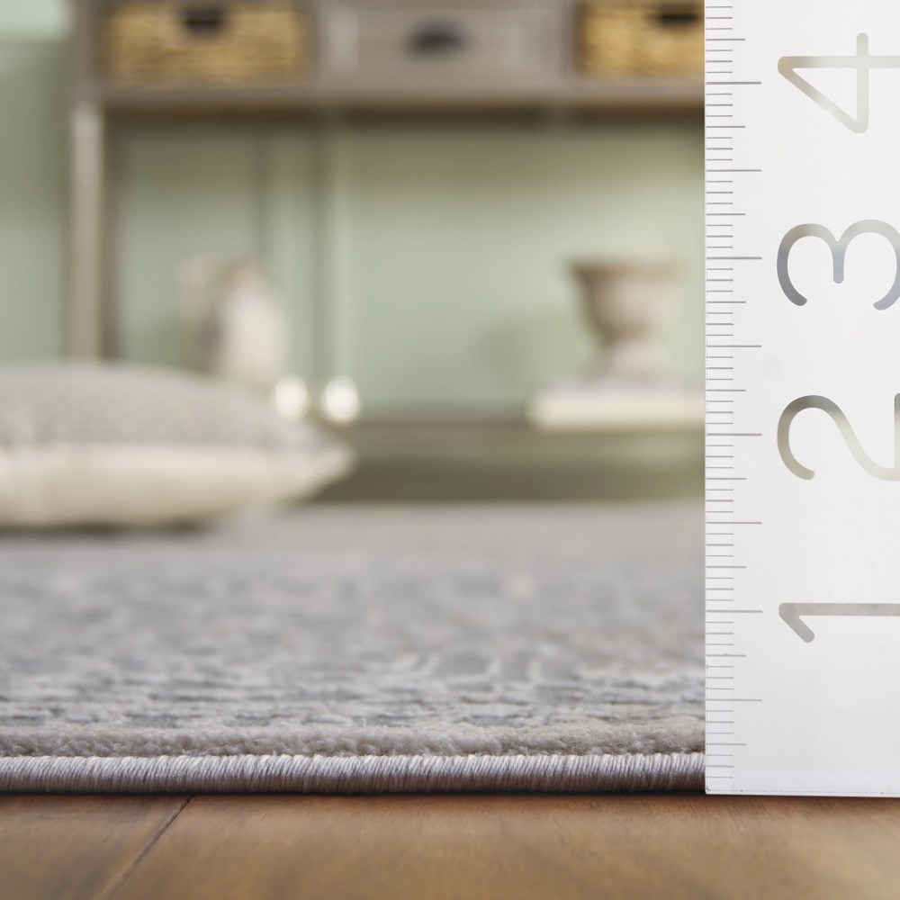 Safavieh Reflection Dolkar Oriental Area Rug, Light Gray/Cream, 12" x 18" - Image 7