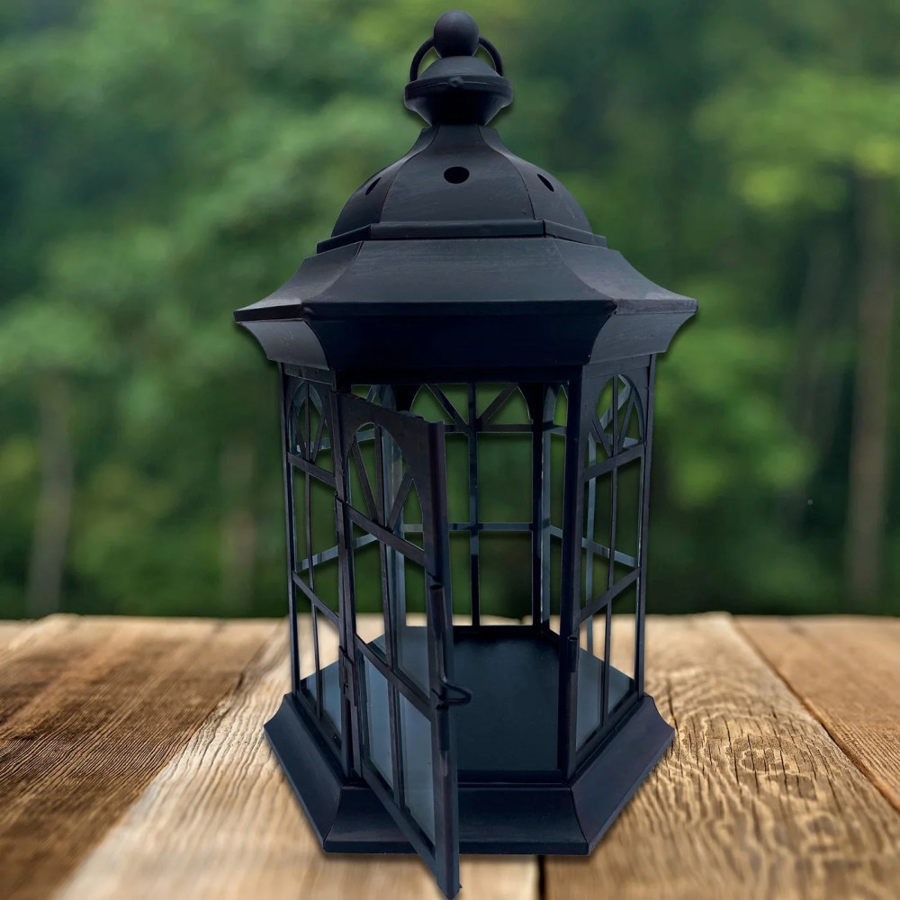 71 Inch Three Tier Steel Lantern Stand/Hanger - Backyard Expressions - Image 8