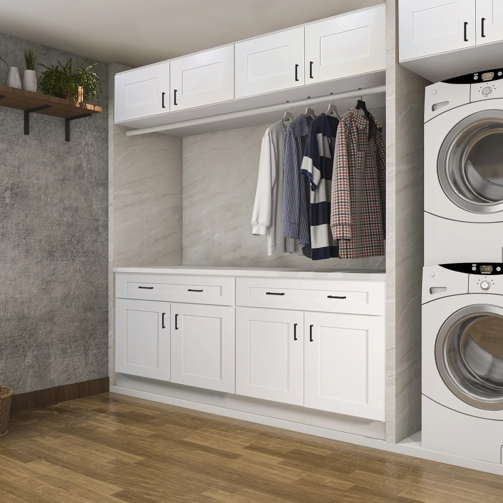 Design House Brookings Ready to Assemble Shaker 3-Drawer Kitchen Base Cabinet (18 x34.5 x 24,) Sherwin Williams White - Image 11