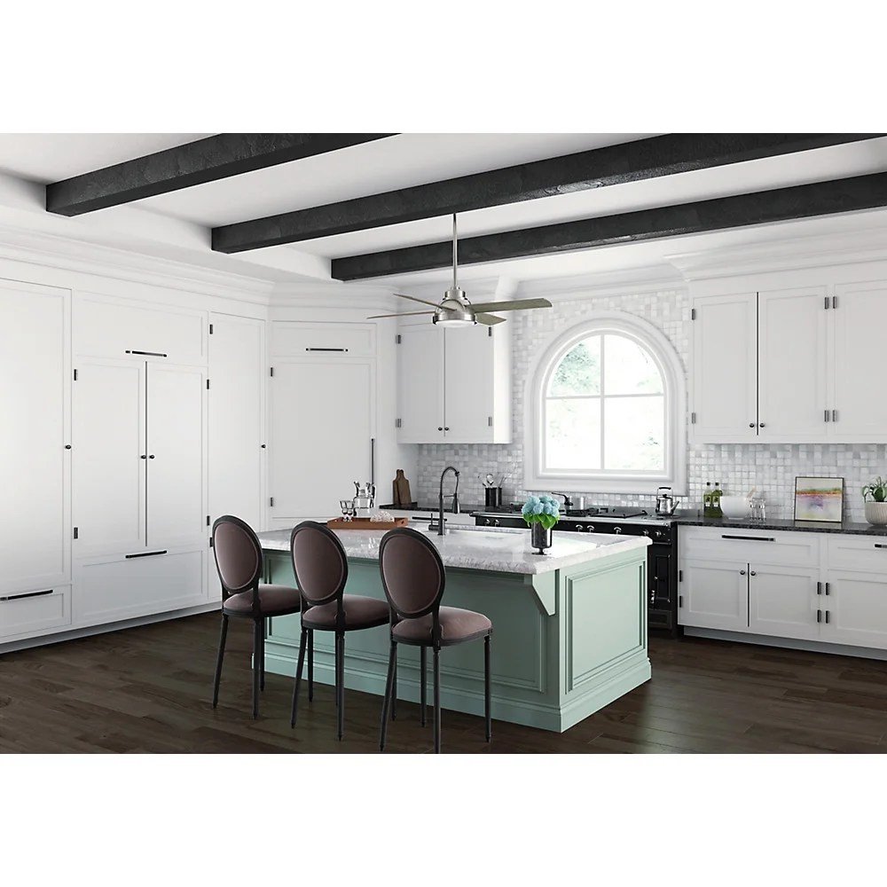 59433-Casablanca Fans-Levitt - 4 Blade 54 Inch Ceiling Fan with Wall Control in Casual Modern Style and includes 4 Motor Speed settings-Brushed Nickel - Image 2