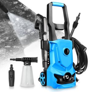 1813 PSI 1.45 GPM Electric Pressure Washer,Adjustable Nozzle,Soap Bottle,Yard Car Driveway Cleaning