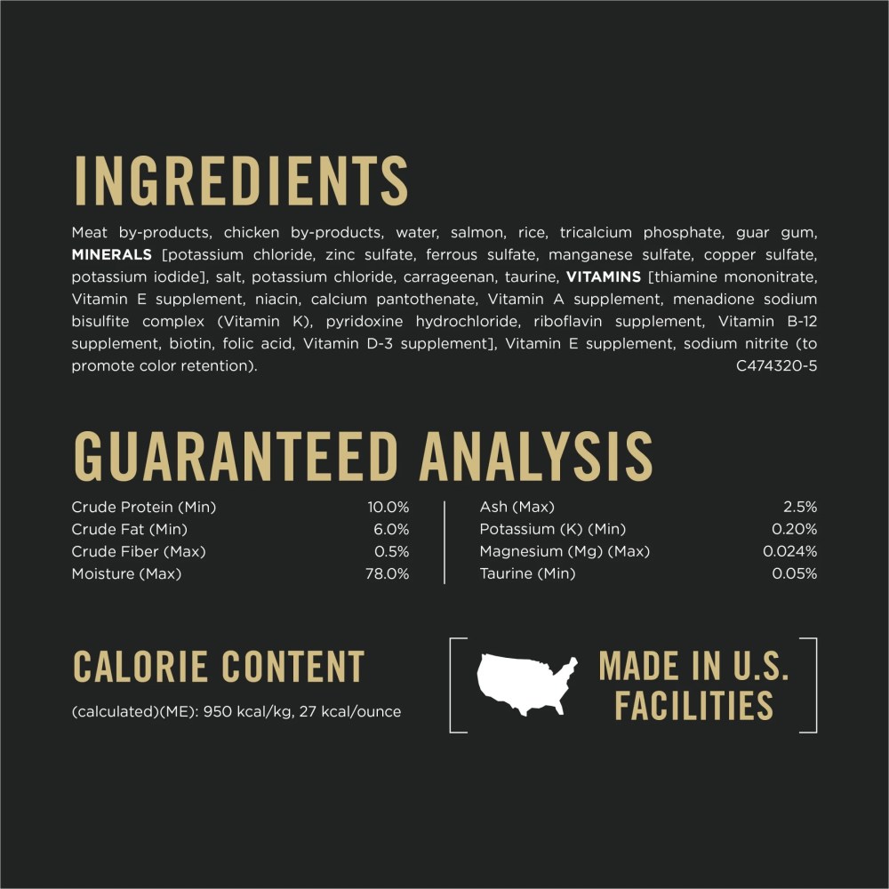 Purina Pro Plan Urinary Tract Health, Salmon, Wet Cat Food, 5.5 oz Cans, 24 Pack - Image 3