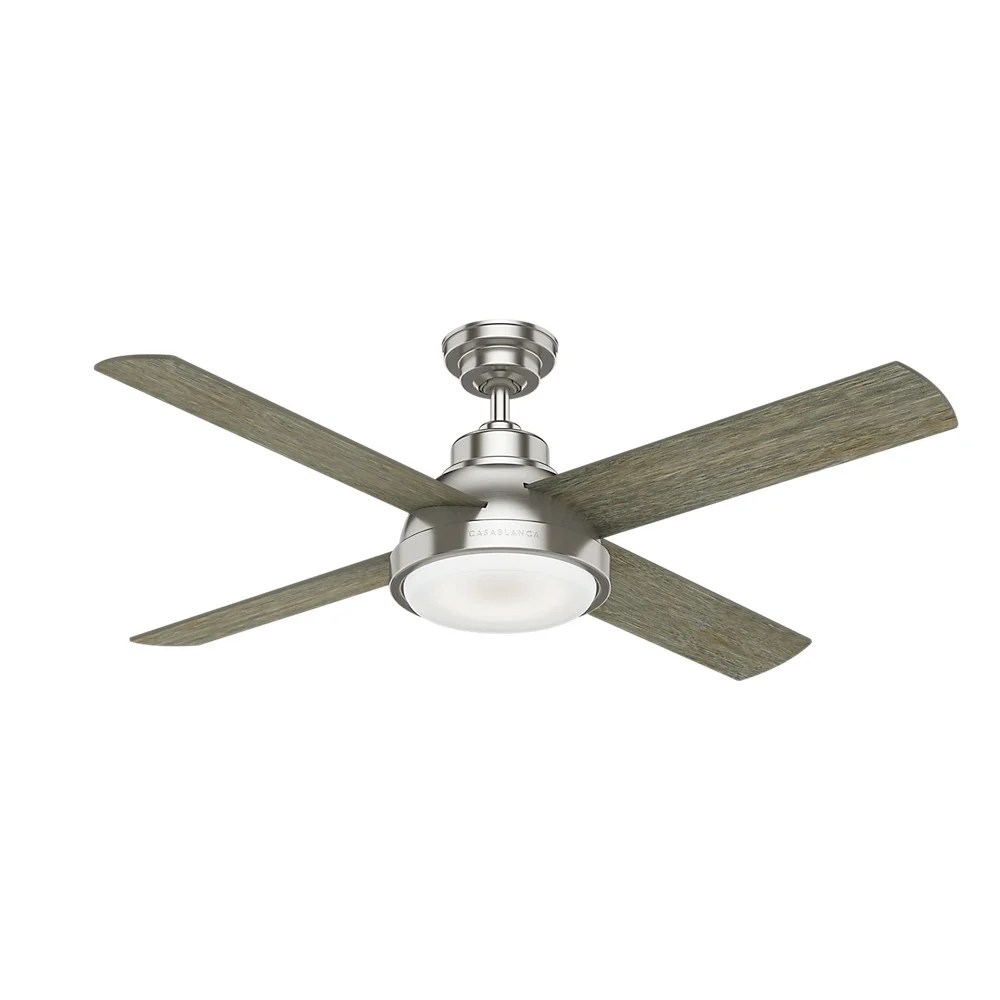 59433-Casablanca Fans-Levitt - 4 Blade 54 Inch Ceiling Fan with Wall Control in Casual Modern Style and includes 4 Motor Speed settings-Brushed Nickel - Image 8