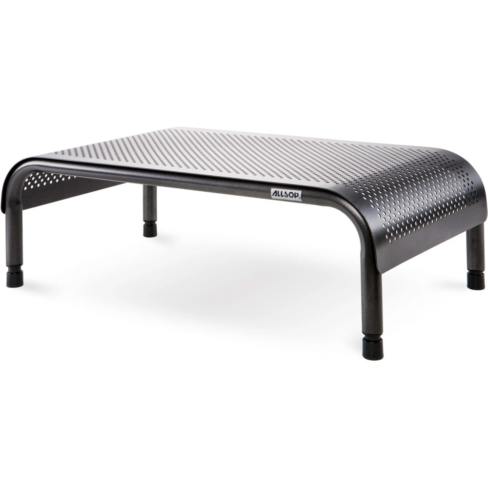 Allsop Metal Art Ergo 3 Adjustable Height Monitor Stand 15-Inch Wide Platform - (31630) 35 lb Load Capacity - 8" Height x 18" Width x 10" Depth - Metal