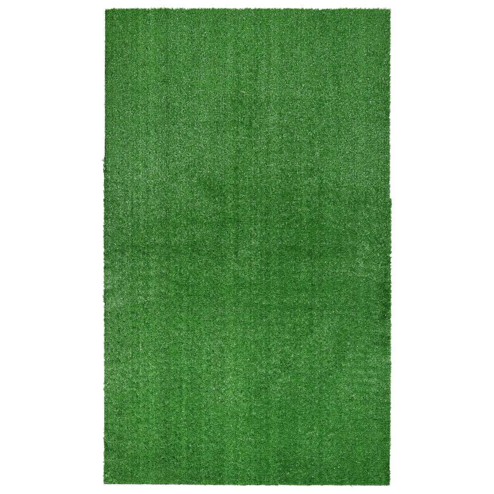 Garland Rug Artificial Grass Green Indoor/Outdoor Area Rug, 9" x 12"