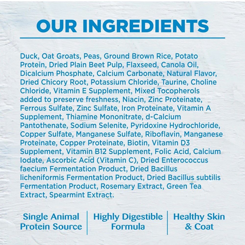 Wellness Simple Limited Ingredient Dry Dog Food for Sensitive Stomachs, Supports Skin & Coat, Wholesome Grains, Natural, Duck &Oatmeal Recipe, (26-Pound Bag) - Image 4