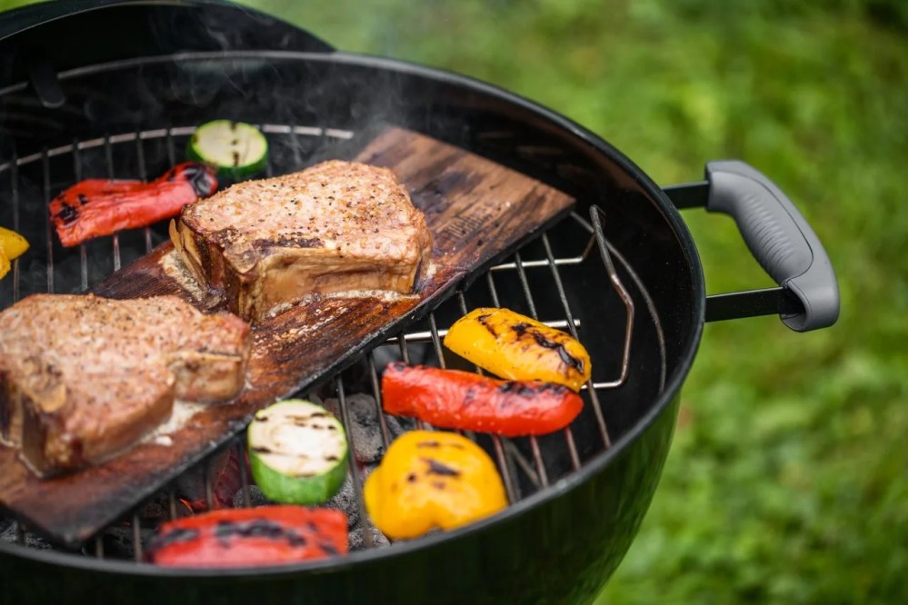 Weber Original Charcoal Grill, 18" Kettle Grill with Lid and Wheels, Black - Image 2