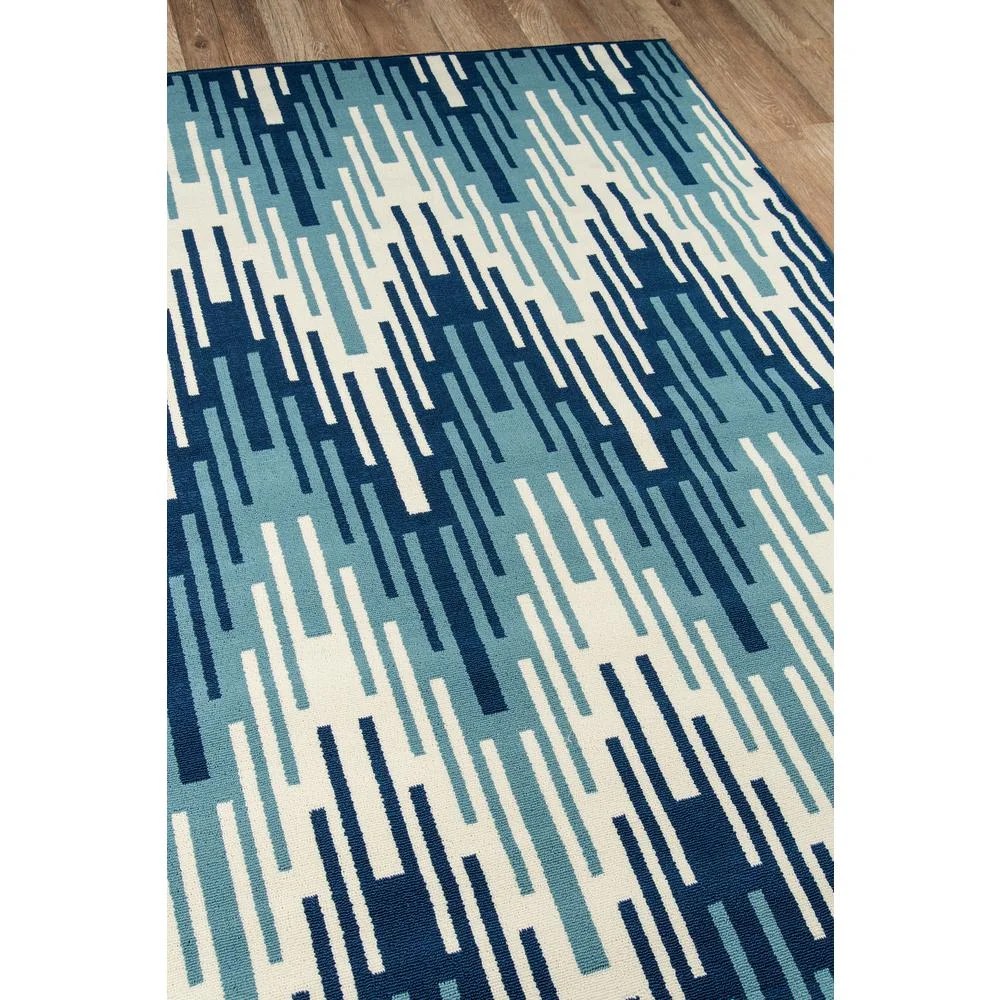 Momeni Rugs , Baja Collection Contemporary Indoor & Outdoor Area Rug, Easy to Clean, UV protected & Fade Resistant, 5'3" x 7'6", Blue - Image 4