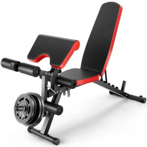 VIBESPARK 800LBS Adjustable Weight Bench Press Set,  Workout Bench with Leg Extension and Preacher Curl Pad,  Olympic Weight Bench for Home Gym Weight Lifting Exercise Equipment