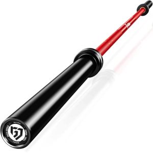 7FT Olympic Barbell,  Weight Bar with Knurled Grip,  1000lb Capacity Strength Training Deadlift Bar for Squat,  Weightlifting,  Bench Press,  Fits 2-inch Standard Weight Plates
