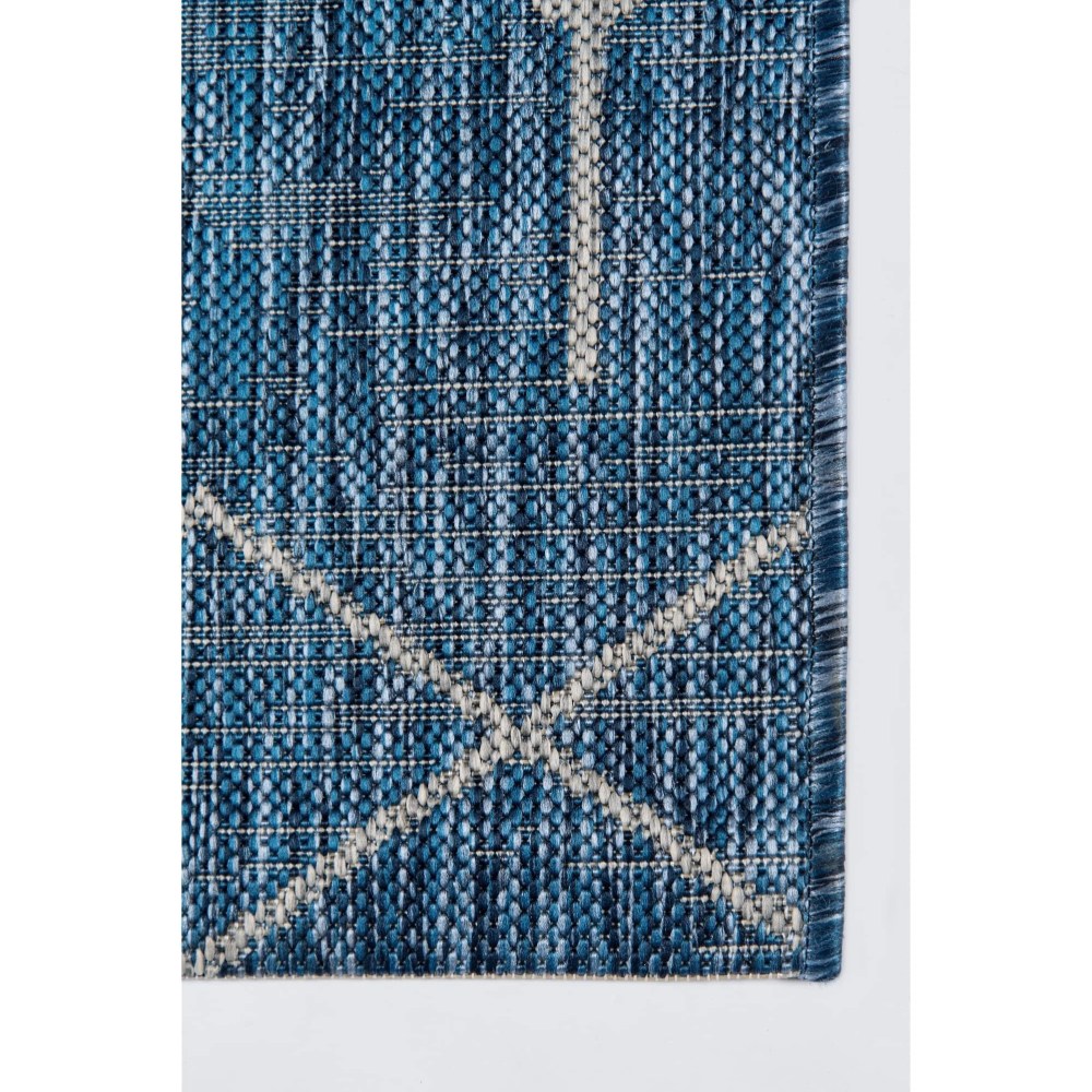 Skyline Decor Charcoal Villa Rugs in Rectangle Shape - Big Blue 5'3" x 7'6" Geometric, Diamond, Trellis 5" x 8" Indoor, Accent, Outdoor Grey Rectangle - Image 5