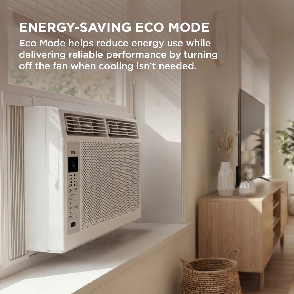 TCL 6, 000 BTU Window Air Conditioner (White) - 250 Sq ft, LED Display, Included Remote - W6W32 - Image 11