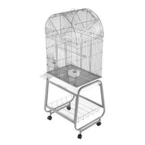 701 Black Opening Dome Top Bird Cage with Plastic Base,  by A&E Cage Company