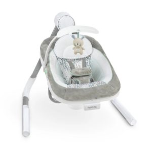 Ingenuity Anyway Sway Vibrating Portable Infant Baby Swing Spruce, Blue