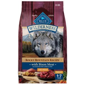 Blue Buffalo Wilderness Rocky Mountain Recipe Large Breed Adult Dry Dog Food,  Bison,  22-lb. Bag