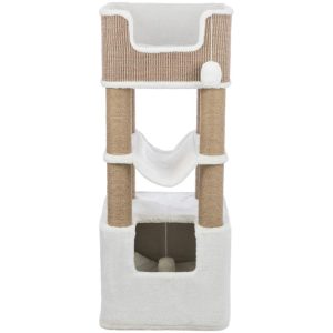 TRIXIE Lucano Xxl 43.3" Multi-Level Cat Tree with Sisal Scratching Posts,  Condo & Hanging Cat Toy,  Taupe