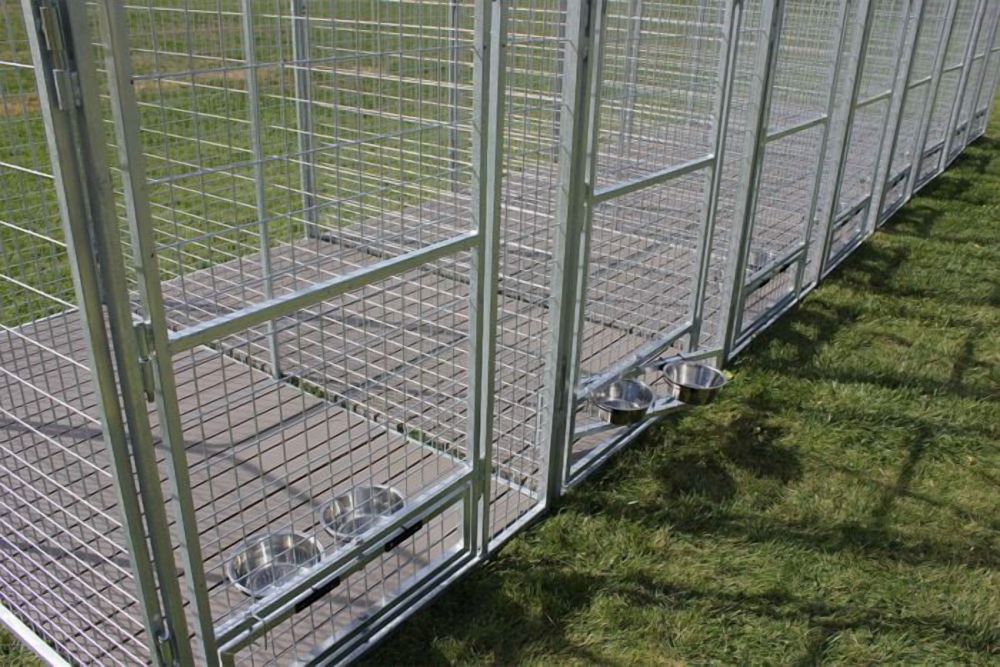 Single Large 2" X 4" Raised Dog Kennel Run Flooring Panel Gray - Image 4