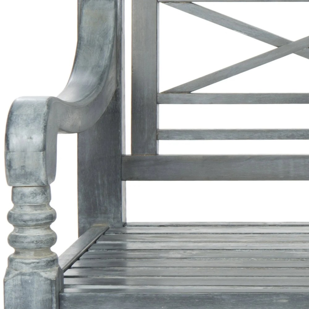 Safavieh Karoo Indoor/Outdoor Contemporary Acacia Bench - Image 6