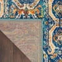 Nourison Allur Persian Blue Multicolor 5'3" x 7'3" Area Rug, (57) - Image 3