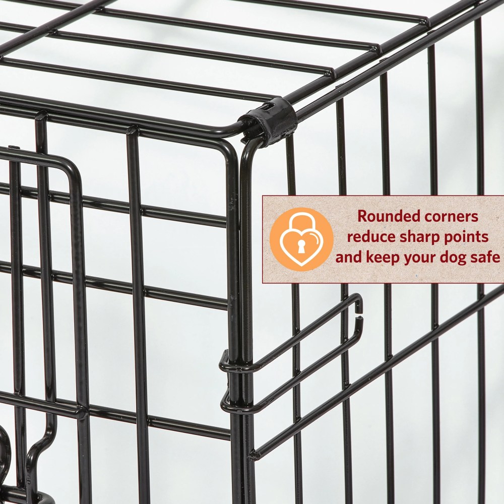 MidWest Homes for Pets 36-Inch LifeStages Crate for Medium-Large Breeds, 41-70 lbs, Double Door Folding Dog Crate with Divider Panel, Leak-Proof Tray & Secure Latch, Heavy-Duty & Easy to Assemble - Image 6