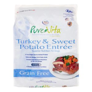 NutriSource Pure Vita Limited Ingredient Grain Free Dry Dog Food,  Turkey and Sweet Potato,  25LB