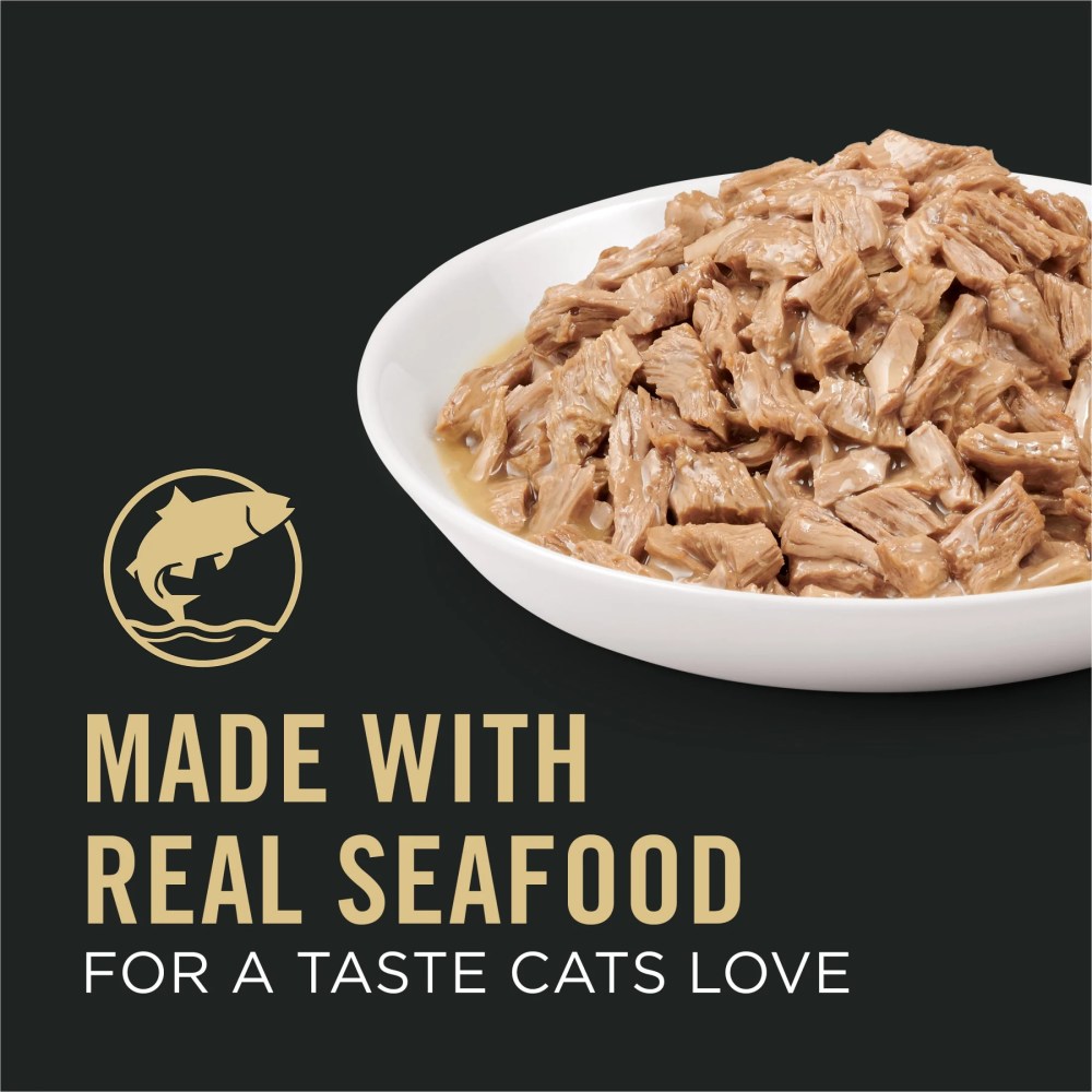 Purina Pro Plan Vital Systems, Seafood Entree, Wet Cat Food, 3 oz Cans, 24 Pack - Image 3