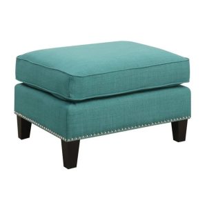 Picket House Emery Ottoman Heirloom Teal