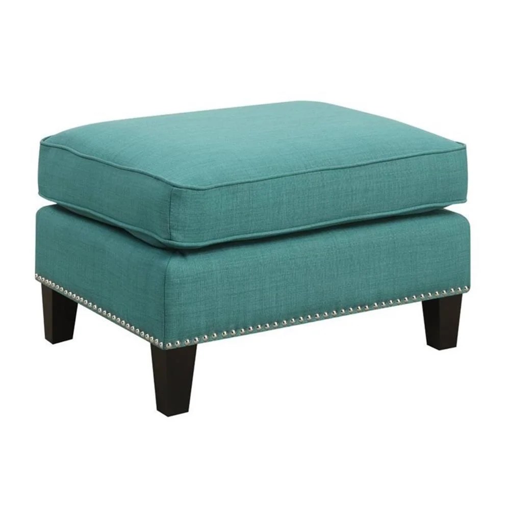 Picket House Emery Ottoman Heirloom Teal