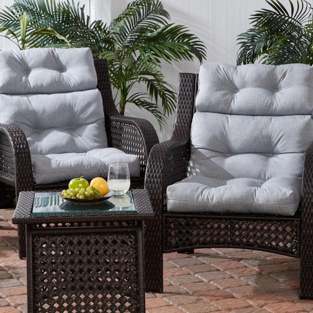 Sunbeam 44 x 22 in. Outdoor High Back Chair Cushion (2-Pack) by Greendale Home Fashions - Image 84